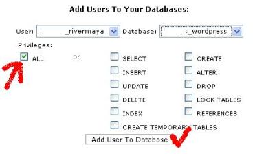 Create new user database